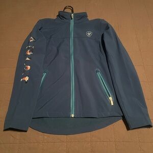 Ariat Turquoise Team Softshell Jacket with Southwest Logo
